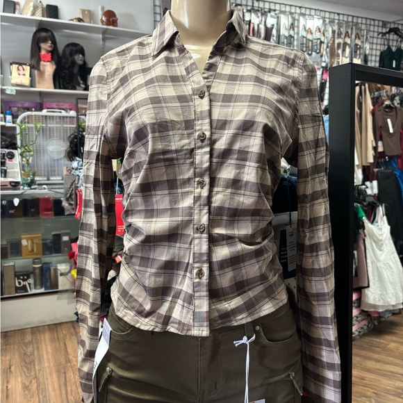 Plaid Button-Up Shirt - Picture 2 of 6